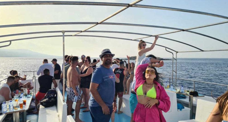 Events and Parties on Nafsika II in the Blue Lagoon, Cyprus