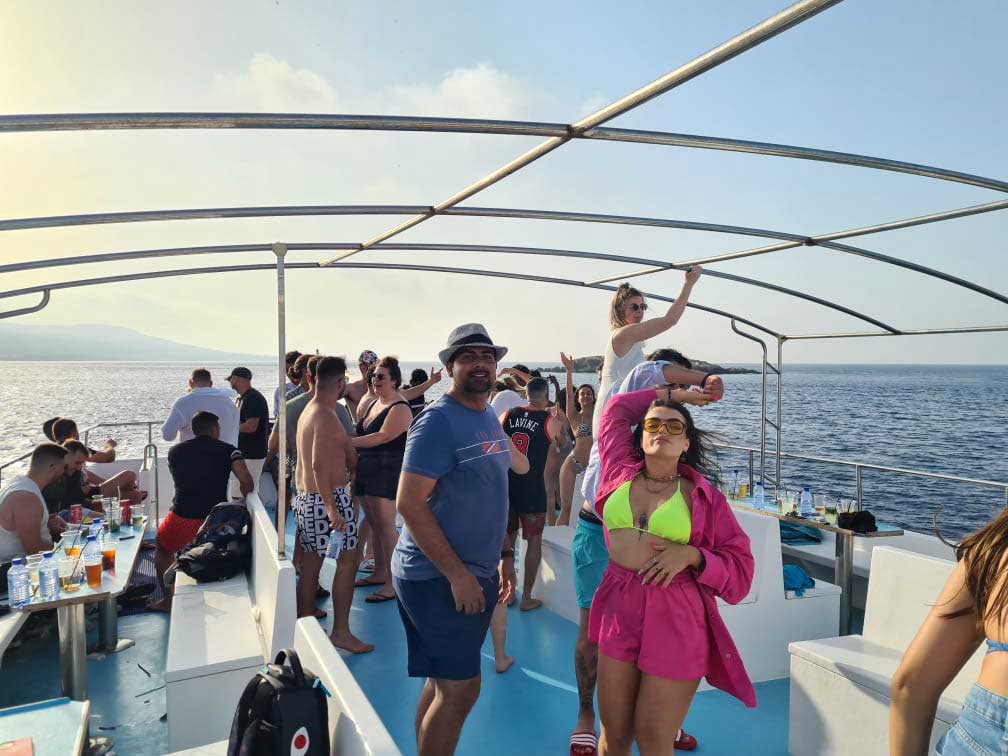 Events and Parties on Nafsika II in the Blue Lagoon, Cyprus